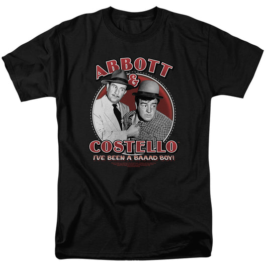 Abbott & Costello - Bad Boy - Short Sleeve Adult 18/1 - Black T-shirt