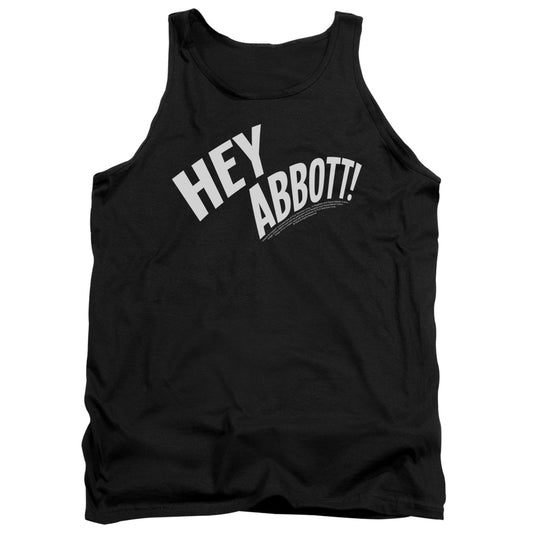 Abbott & Costello - Hey Abbott - Adult Tank - Black