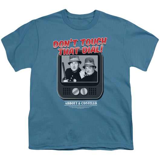Abbott & Costello - That Dial - Short Sleeve Youth 18/1 - Slate T-shirt