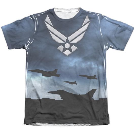 Air Force - Take Off - Adult Poly/cotton Short Sleeve Tee - White T-shirt