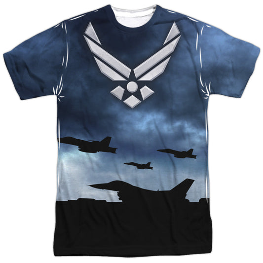 Air Force - Take Off - Short Sleeve Adult Poly Crew - White T-shirt