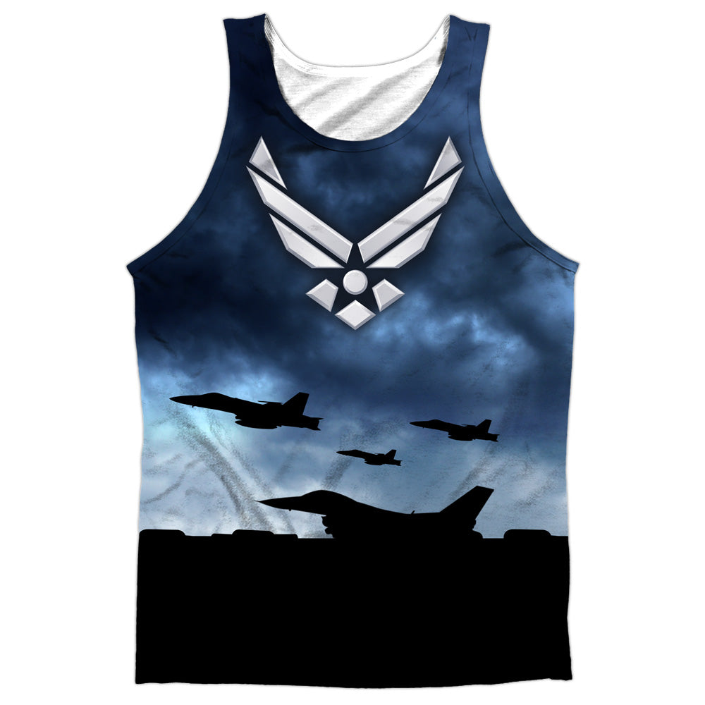 Air Force - Take Off - Adult 100% Poly Tank Top - White