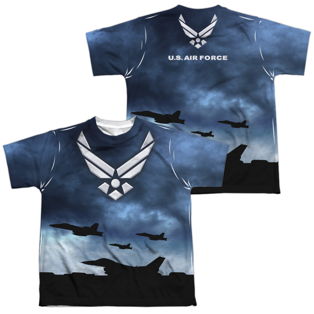AIR FORCE TAKE OFF (FRONT/BACK PRINT)-S/S YOUTH T-Shirt