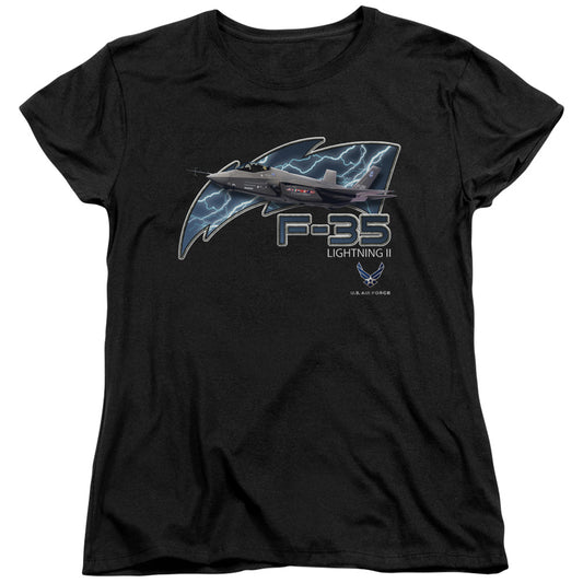 Air Force - F35 - Short Sleeve Womens Tee - Black T-shirt