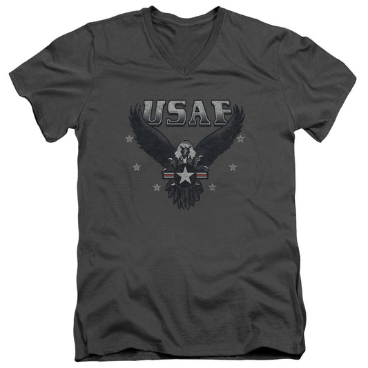 Air Force - Incoming - Short Sleeve Adult V-neck 30/1 - Charcoal T-shirt