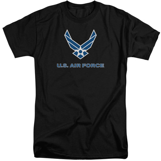 Air Force - Logo - Short Sleeve Adult Tall - Black T-shirt