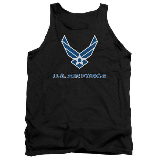 Air Force - Logo - Adult Tank - Black