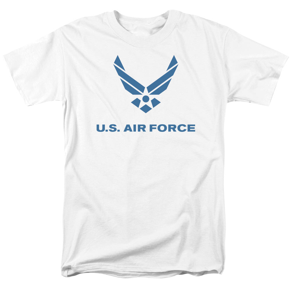 Air Force - Distressed Logo - Short Sleeve Adult 18/1 - White T-shirt