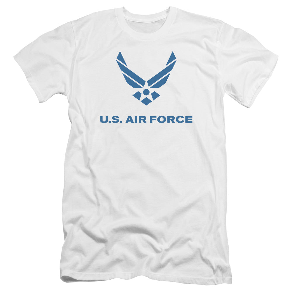 Air Force - Distressed Logo-premuim Canvas Adult Slim Fit 30/1 - White