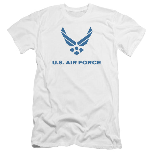 Air Force - Distressed Logo-premuim Canvas Adult Slim Fit 30/1 - White