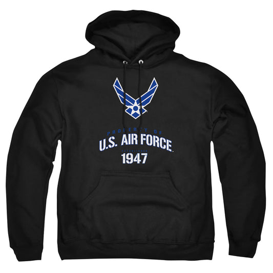 Air Force - Property Of - Adult Pull-over Hoodie - Black
