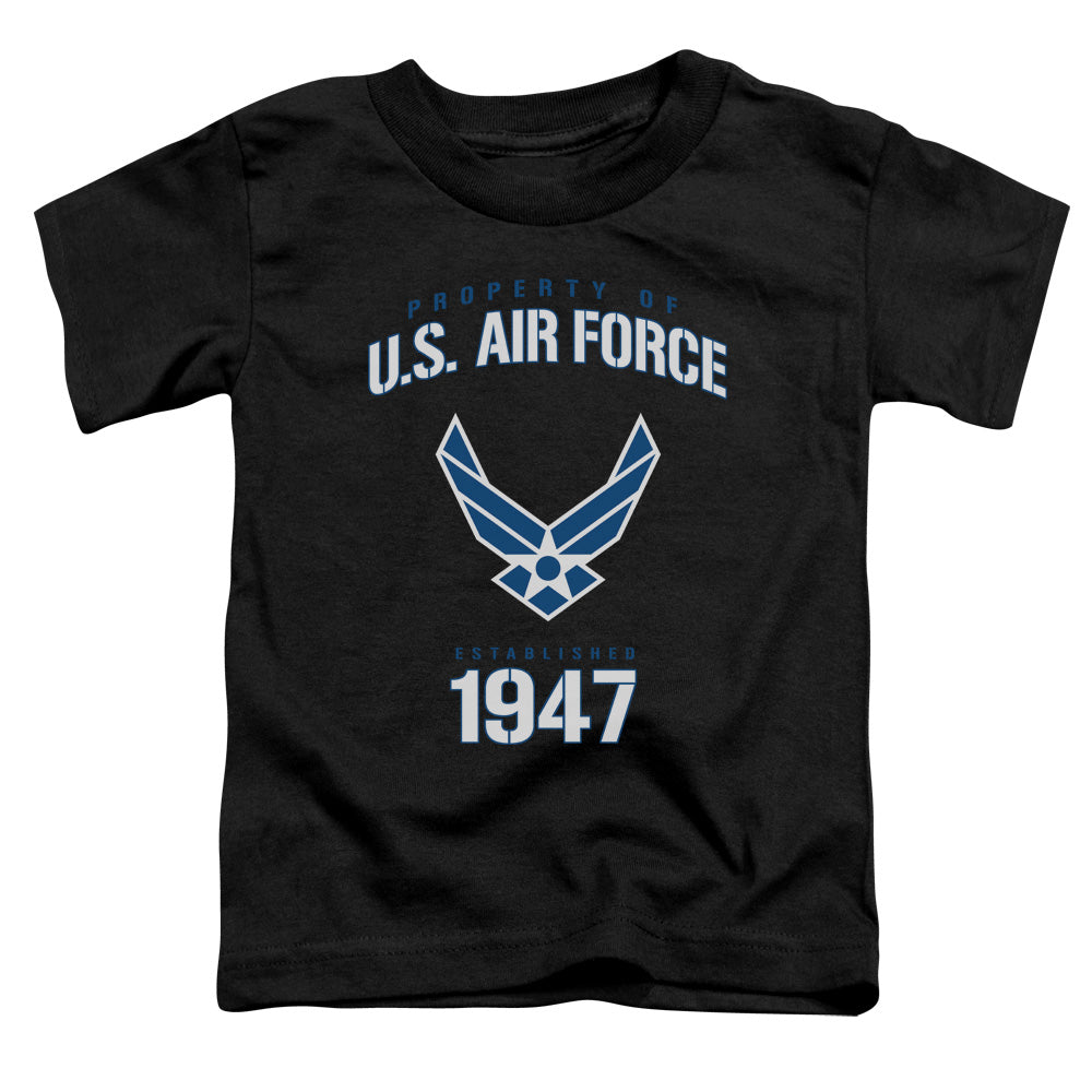 Air Force - Property Of - Short Sleeve Toddler Tee - Black T-shirt