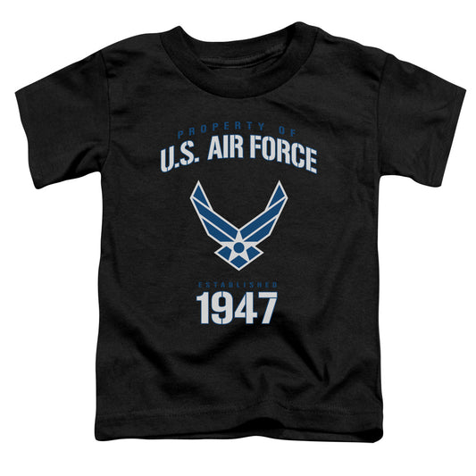 Air Force - Property Of - Short Sleeve Toddler Tee - Black T-shirt