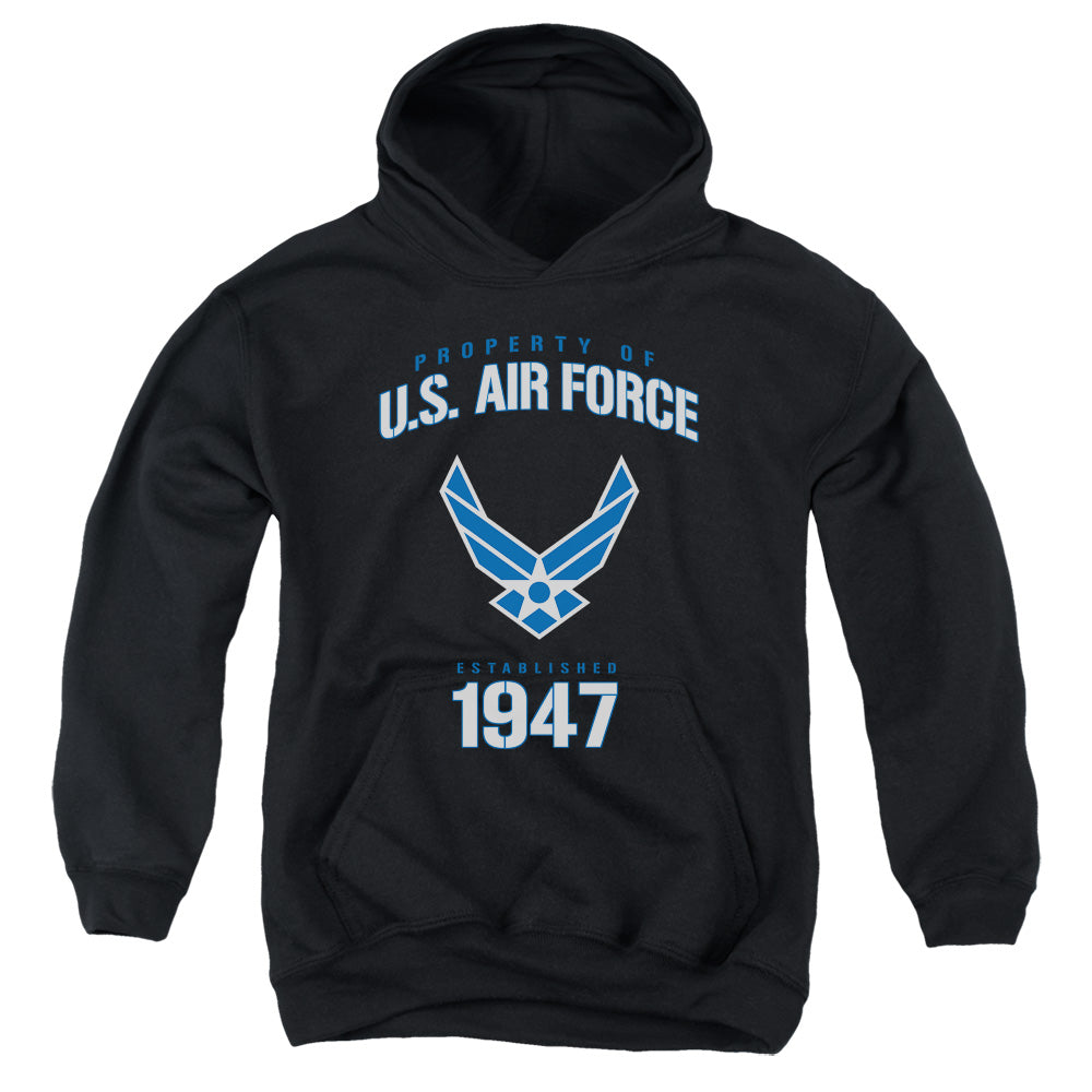 Air Force - Property Of - Youth Pull-over Hoodie - Black