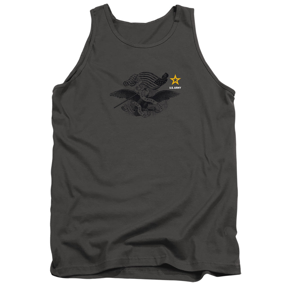 Army - Left Chest - Adult Tank - Charcoal