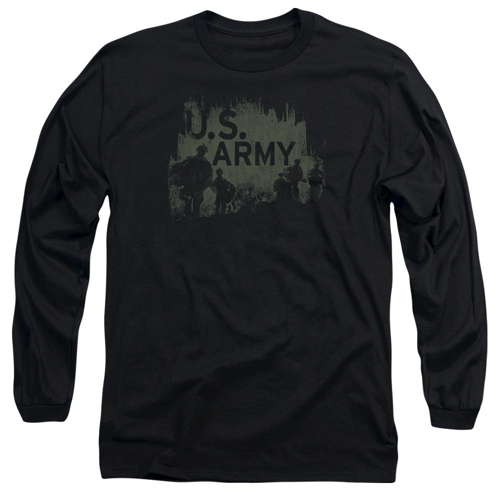 Army - Soldiers - Long Sleeve Adult 18/1 - Black T-shirt