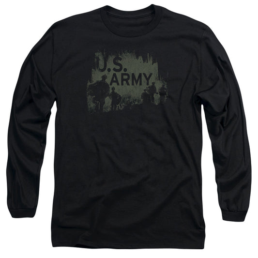 Army - Soldiers - Long Sleeve Adult 18/1 - Black T-shirt