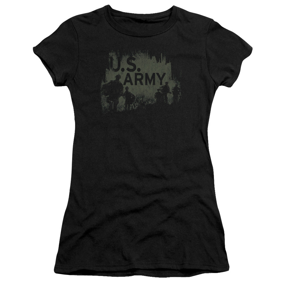 Army - Soldiers - Short Sleeve Junior Sheer - Black T-shirt