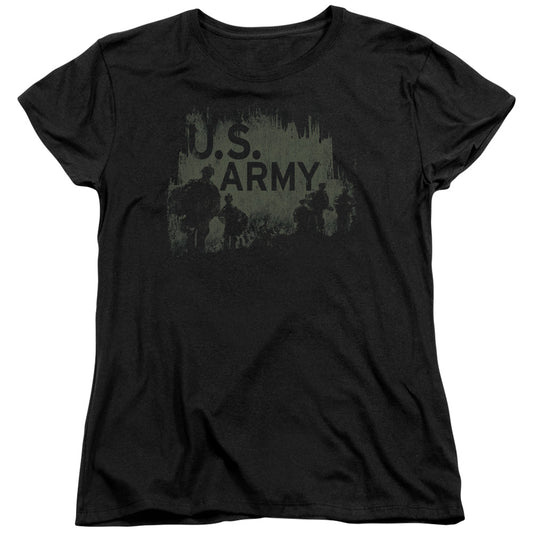Army - Soldiers - Short Sleeve Womens Tee - Black T-shirt