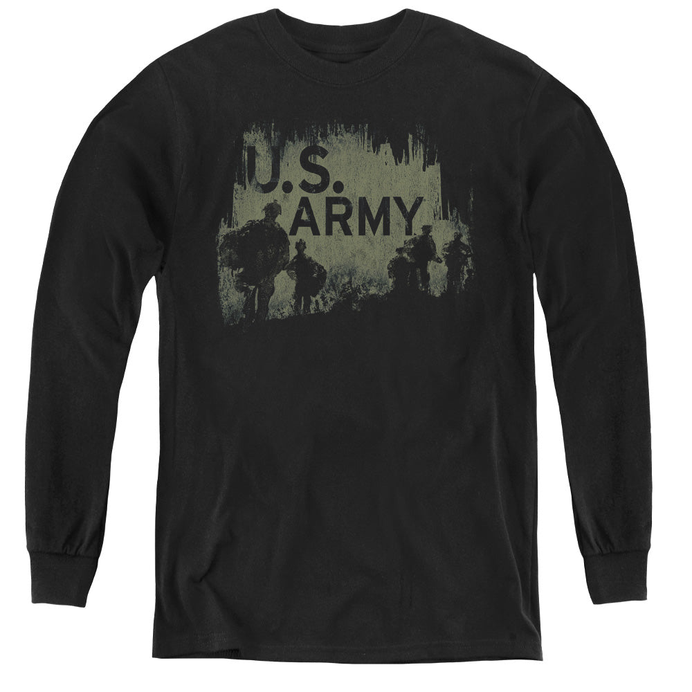 Army - Soldiers - Youth Long Sleeve Tee - Black