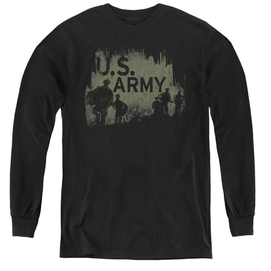 Army - Soldiers - Youth Long Sleeve Tee - Black