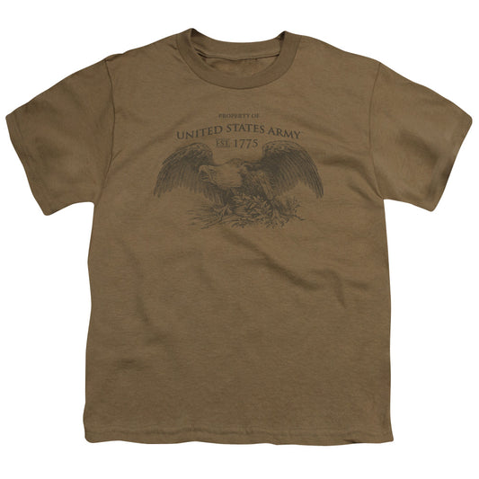 Army - Property Of - Short Sleeve Youth 18/1 - Safari Green T-shirt
