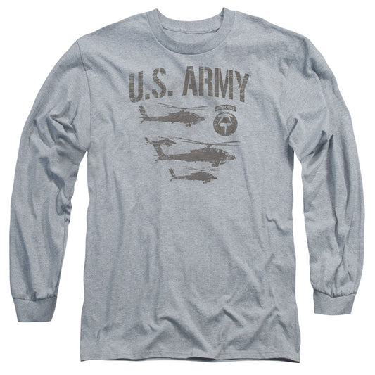 Army - Airborne - Long Sleeve Adult 18/1 - Athletic Heather T-shirt
