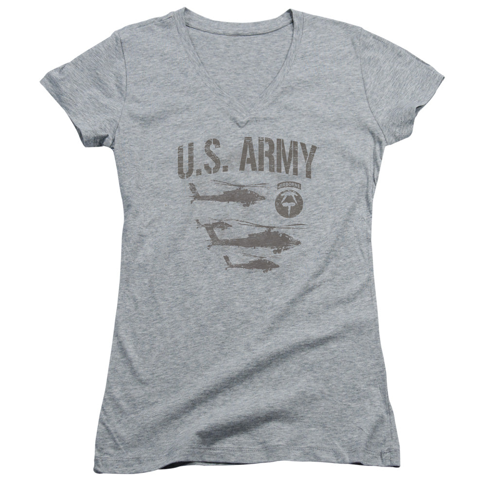 Army - Airborne - Junior V-neck - Athletic Heather