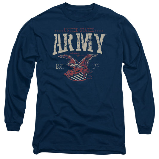 Army - Arch - Long Sleeve Adult 18/1 - Navy T-shirt
