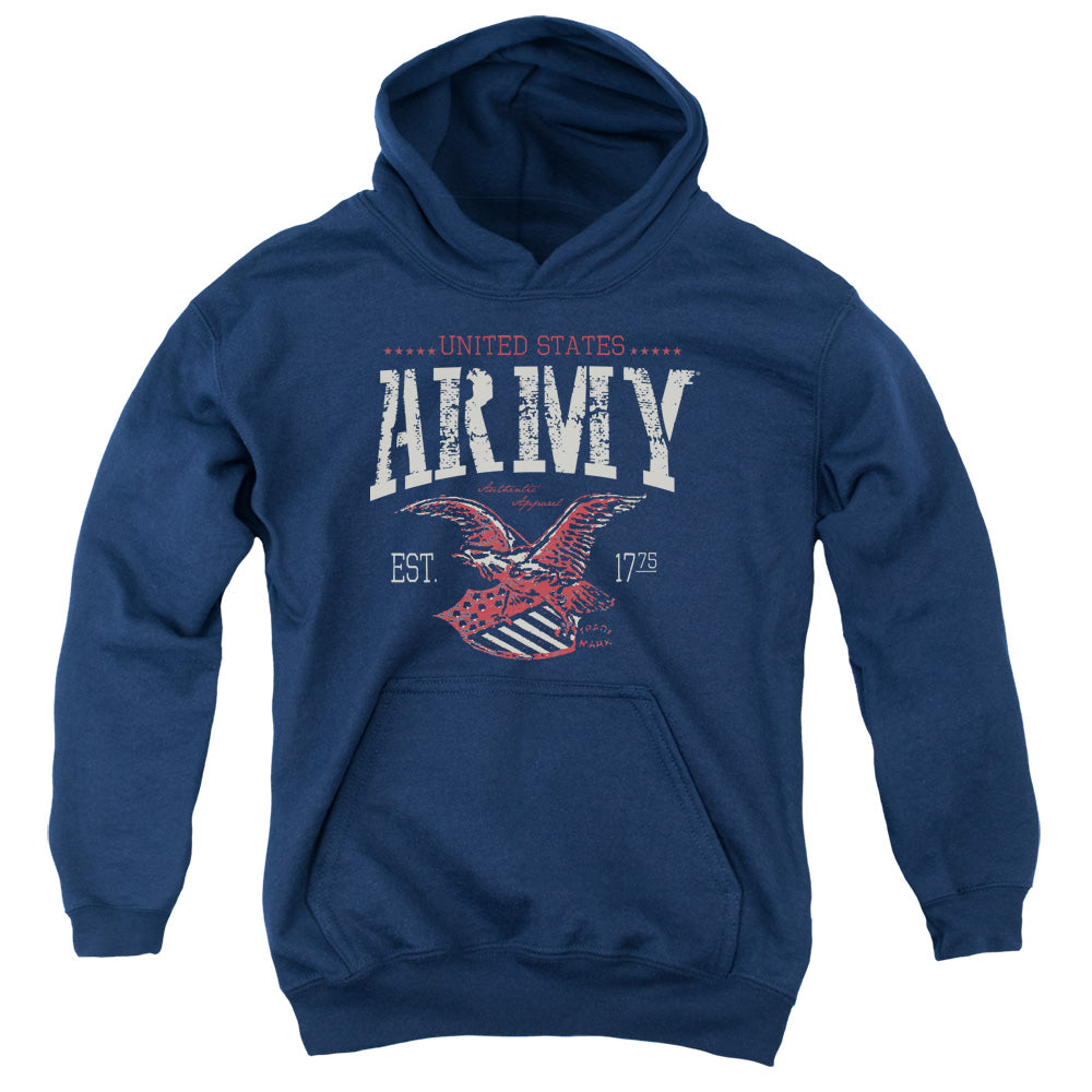 Army Arch-youth Pull-over Hoodie - Navy
