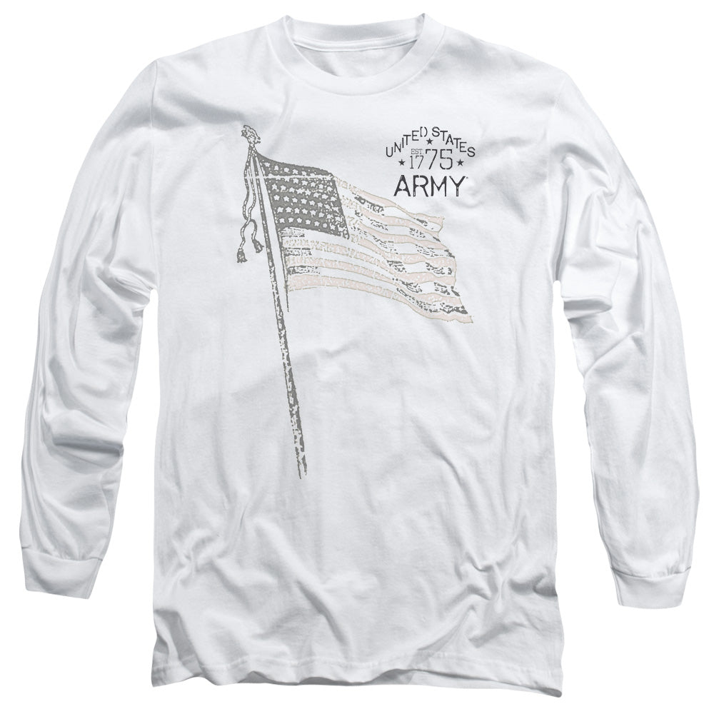 Army - Tristar - Long Sleeve Adult 18/1 - White T-shirt