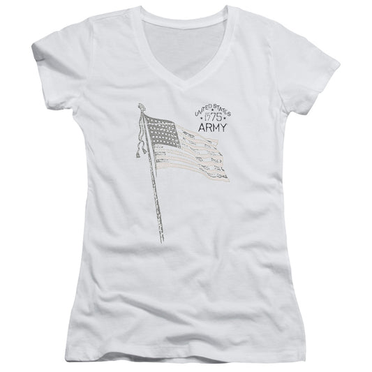 Army - Tristar - Junior V-neck - White
