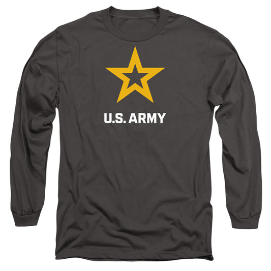 Army - Logo - Long Sleeve Adult 18/1 - Charcoal T-shirt