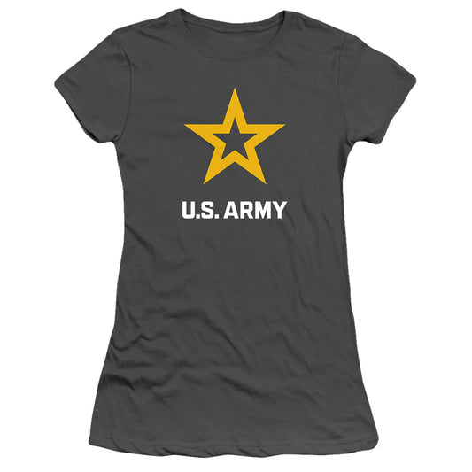 Army - Logo - Short Sleeve Junior Sheer - Charcoal T-shirt