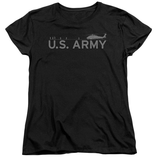 ARMY HELICOPTER - S/S WOMENS TEE - BLACK T-Shirt