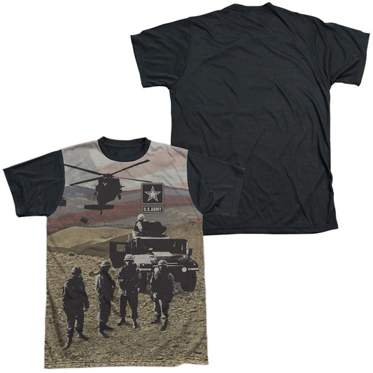 Army - Values - Short Sleeve Adult White Front Black Back   - White T-shirt