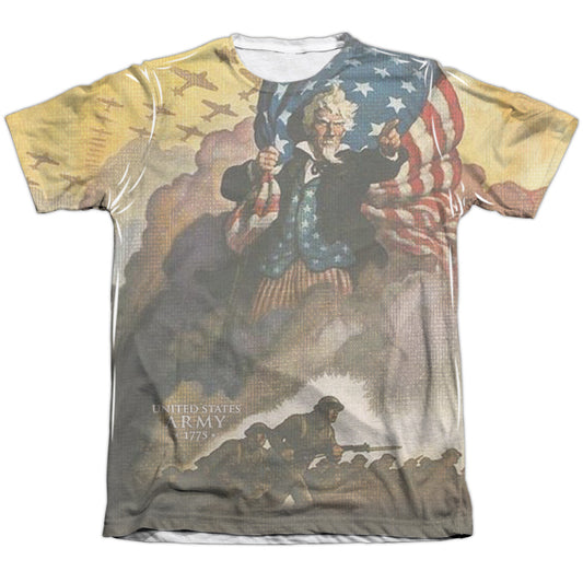 Army - Vintage Poster - Adult Poly/cotton Short Sleeve Tee - White T-shirt