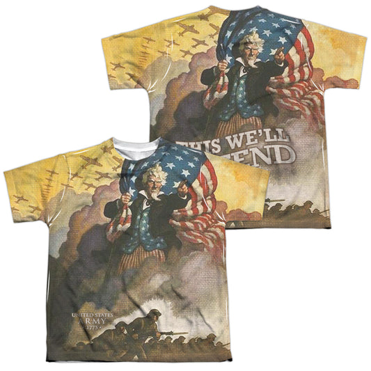 ARMY VINTAGE POSTER (FRONT/BACK PRINT)-S/S YOUTH T-Shirt