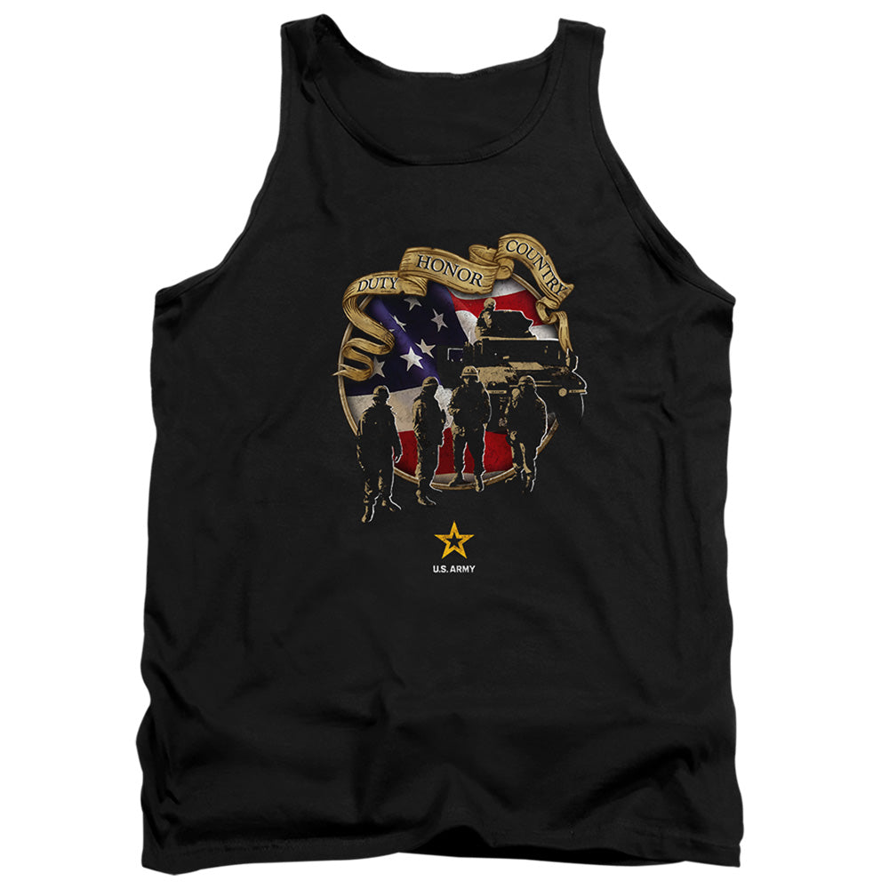 Army - Duty Honor Country - Adult Tank - Black