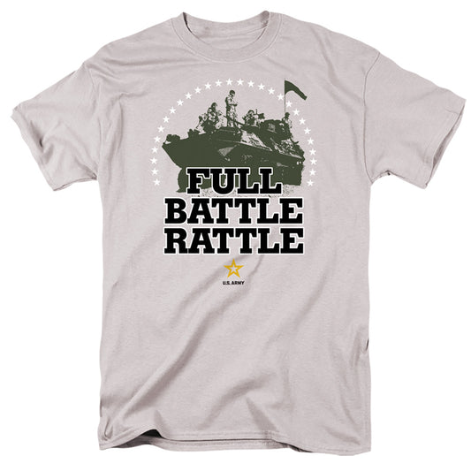 Army - Full Battle Rattle - Short Sleeve Adult 18/1 - Silver T-shirt