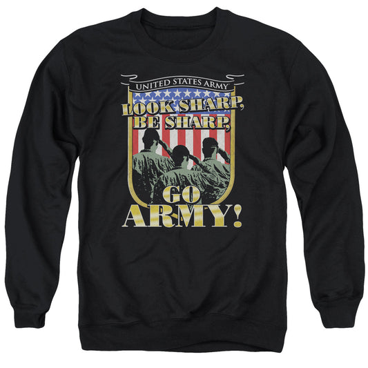 Army - Go Army - Adult Crewneck Sweatshirt - Black