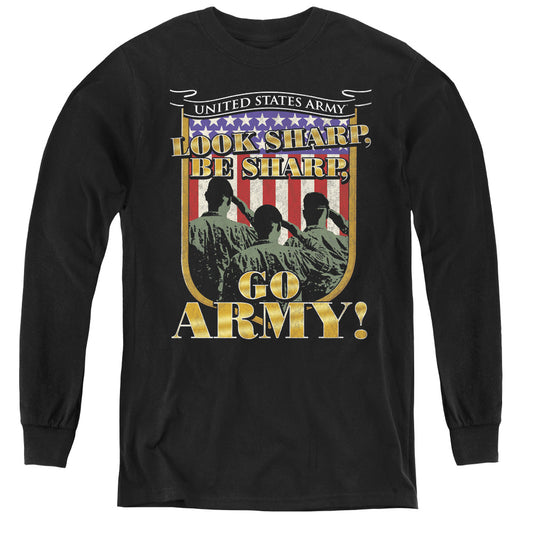 Army - Go Army - Youth Long Sleeve Tee - Black