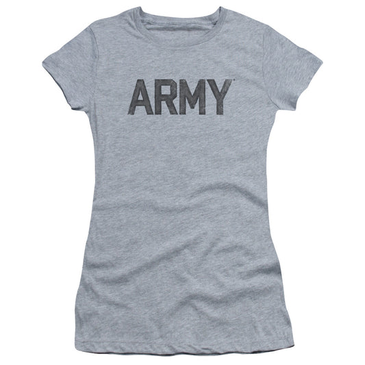 Army - Star - Short Sleeve Junior Sheer - Athletic Heather T-shirt