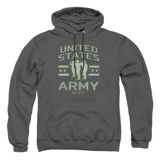 Army - United States Army - Adult Pull-over Hoodie - Charcoal