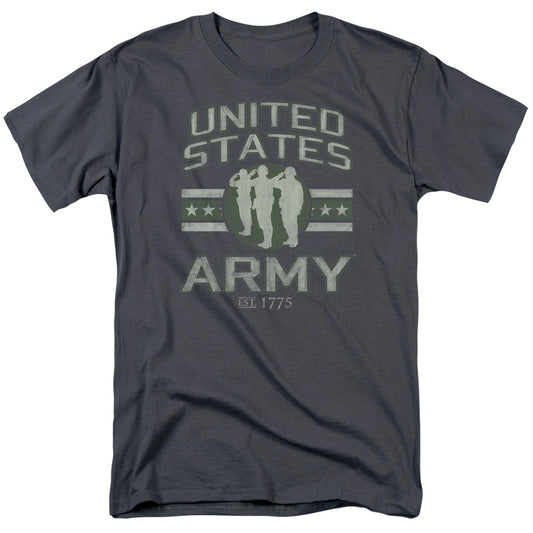 Army - United States Army - Short Sleeve Adult 18/1 - Charcoal T-shirt