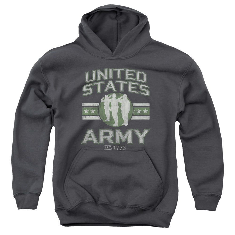 Army - United States Army - Youth Pull-over Hoodie - Charcoal