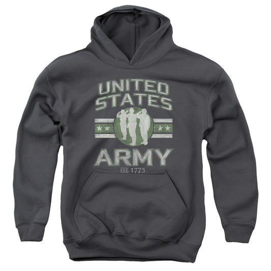 Army - United States Army - Youth Pull-over Hoodie - Charcoal