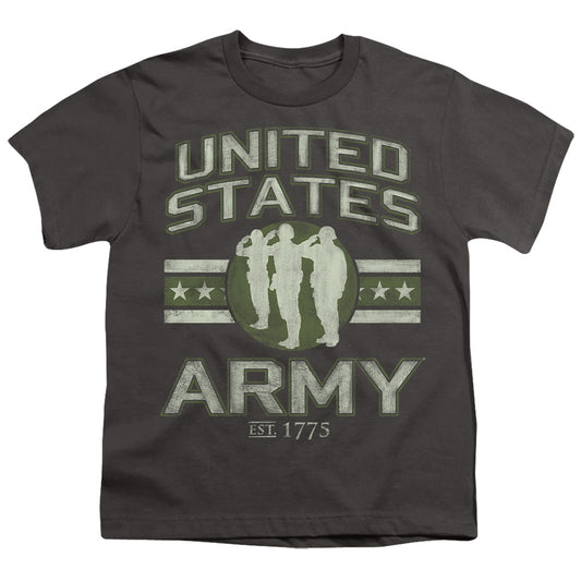 Army - United States Army - Short Sleeve Youth 18/1 - Charcoal T-shirt