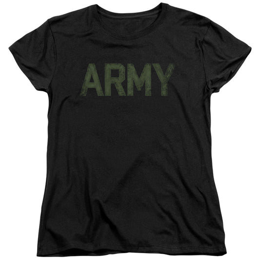 Army - Type - Short Sleeve Womens Tee - Black T-shirt