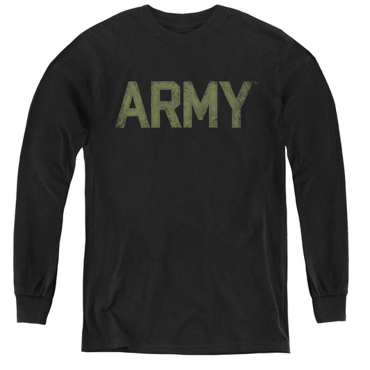 Army - Type - Youth Long Sleeve Tee - Black